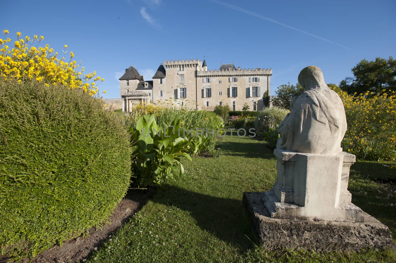 Castle of Vayres in Gironde, Aquitaine, France