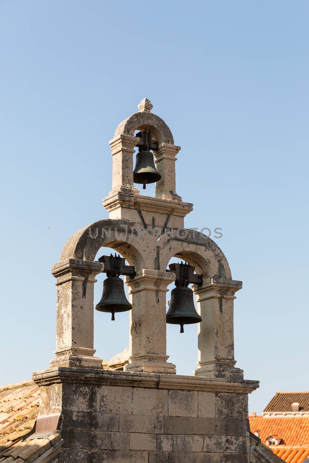 Three Bells seen in Dubrovnik in Croatia