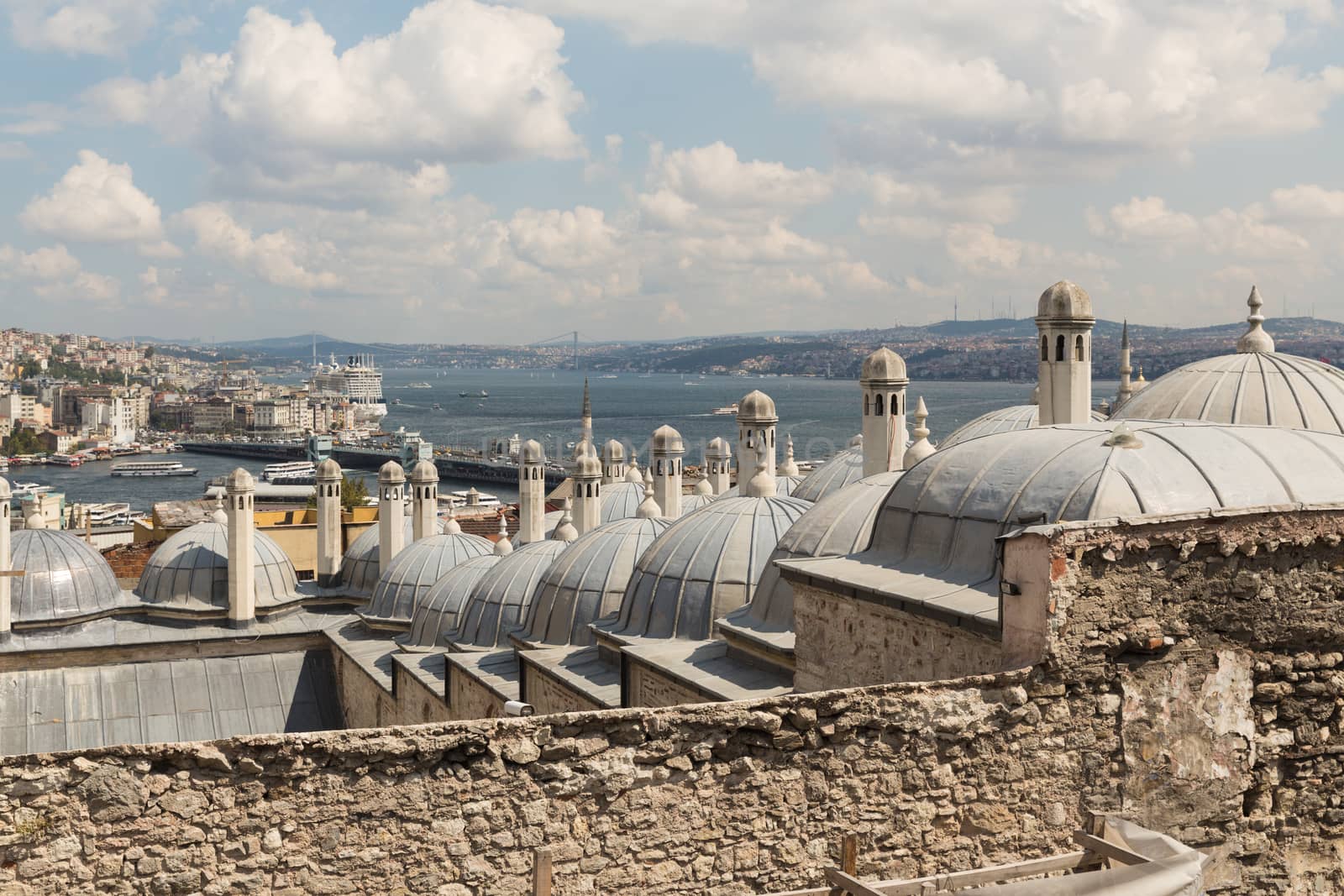 Taken from near the Markets, this is a view down towards the Bosphorus Bridge and Asia