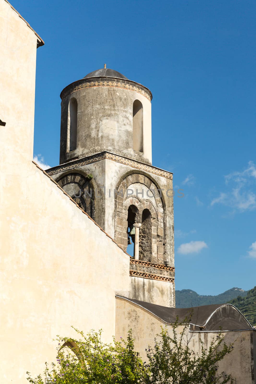 A very old Bell Tower from a church on the Amalfi Coast