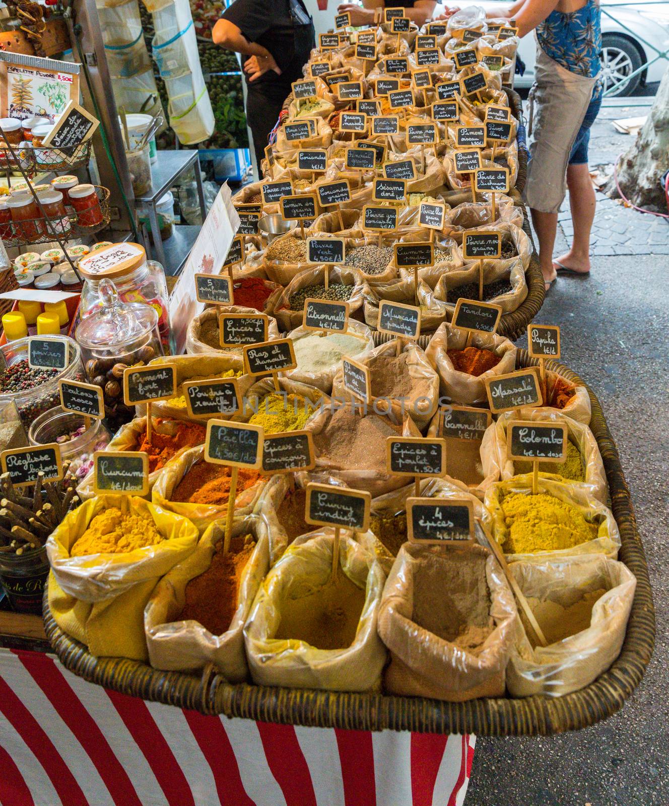 Market stall in the South of France by chrisukphoto