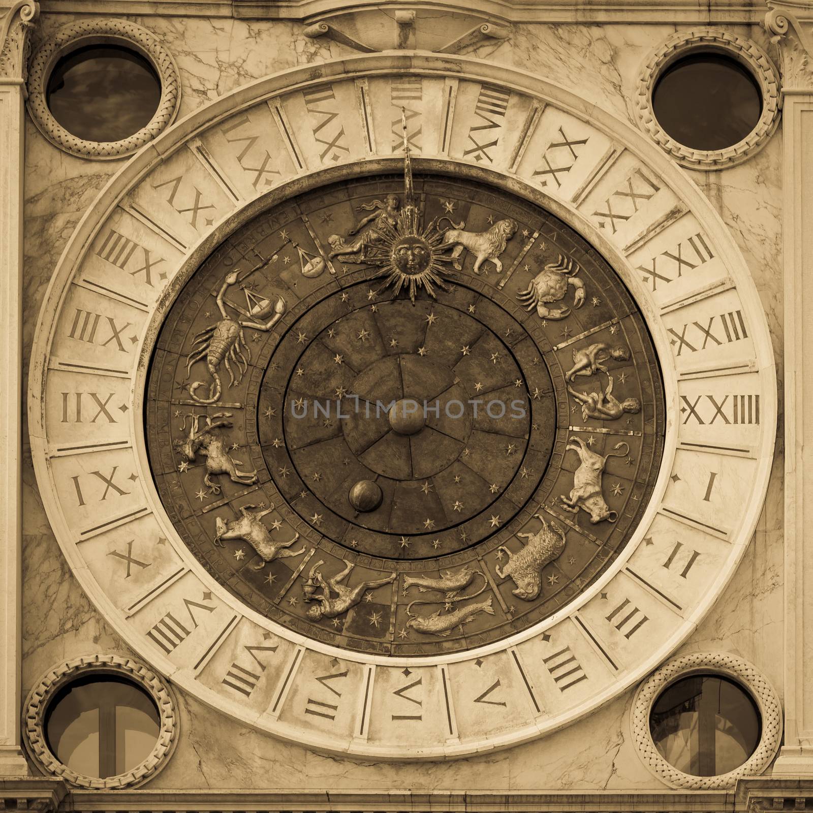 Venice Sant Marks Square astronomical clock face