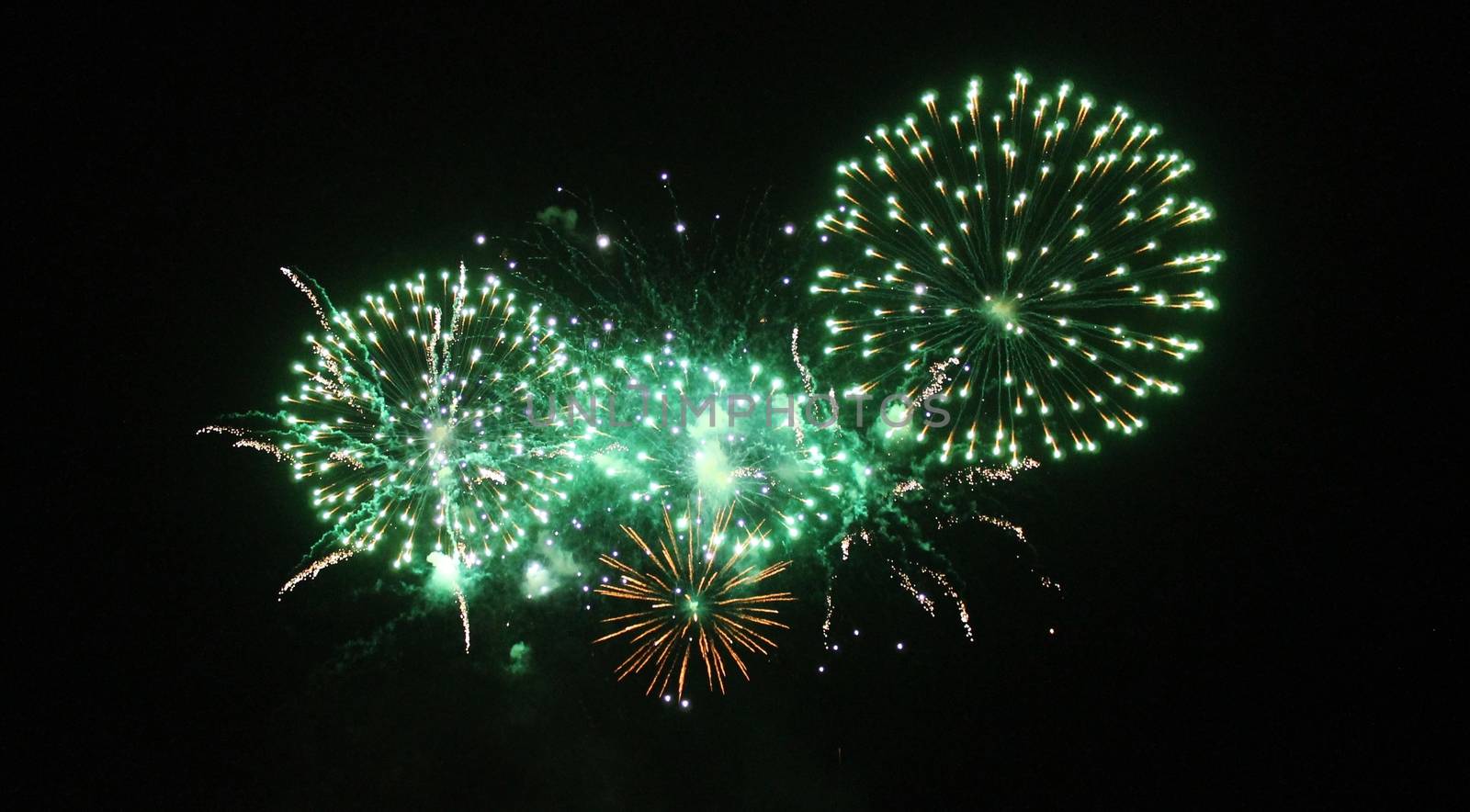 Fireworks light up the sky with dazzling display New years eve event 