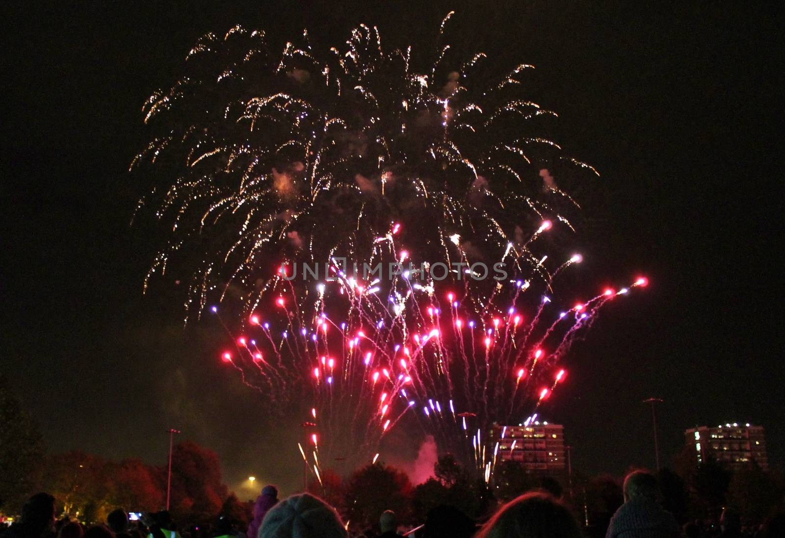 Fireworks light up the sky with dazzling display New years eve event 