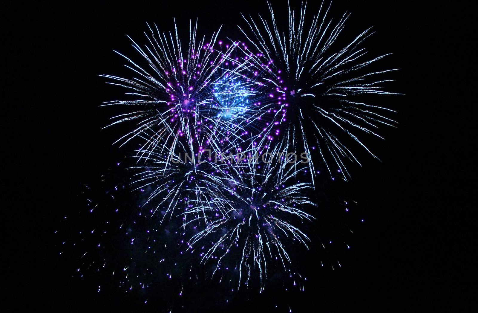 Fireworks light up the sky with dazzling display New years eve event 