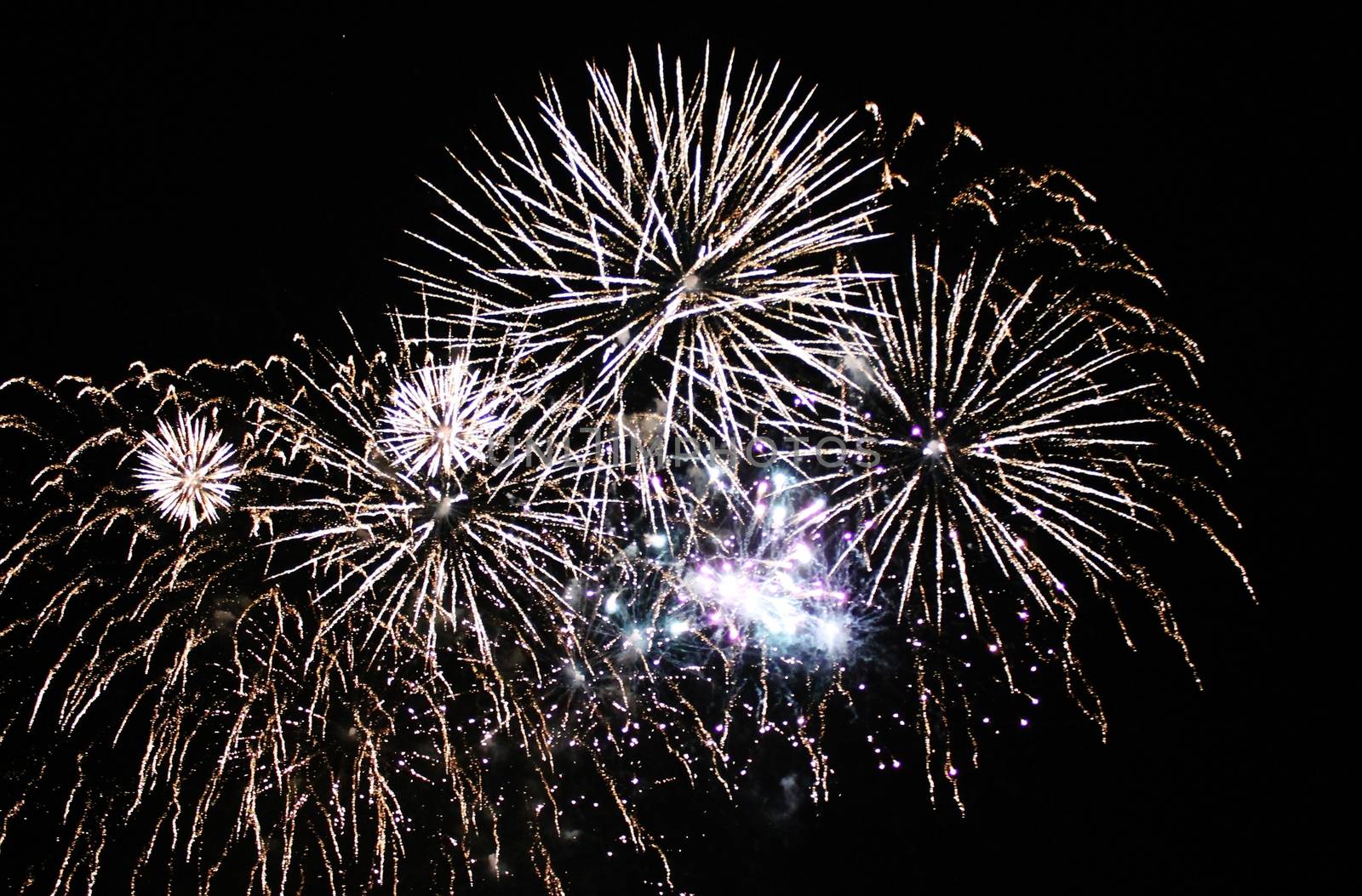 Fireworks light up the sky with dazzling display New years eve event 