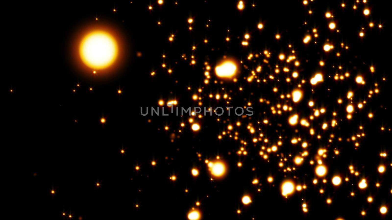 Glittering particles sparkle and drift along on a soft current by nolimit046