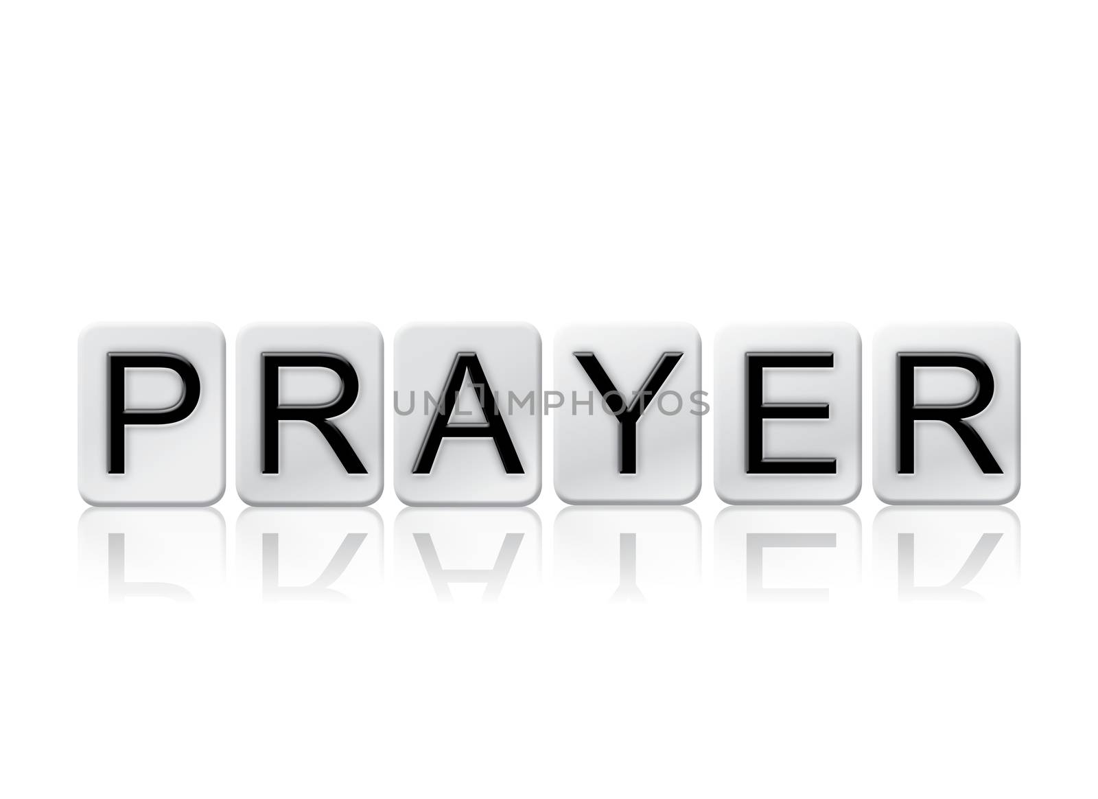 Prayer Isolated Tiled Letters Concept and Theme by enterlinedesign