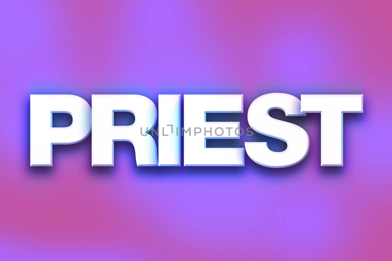 Priest Concept Colorful Word Art by enterlinedesign