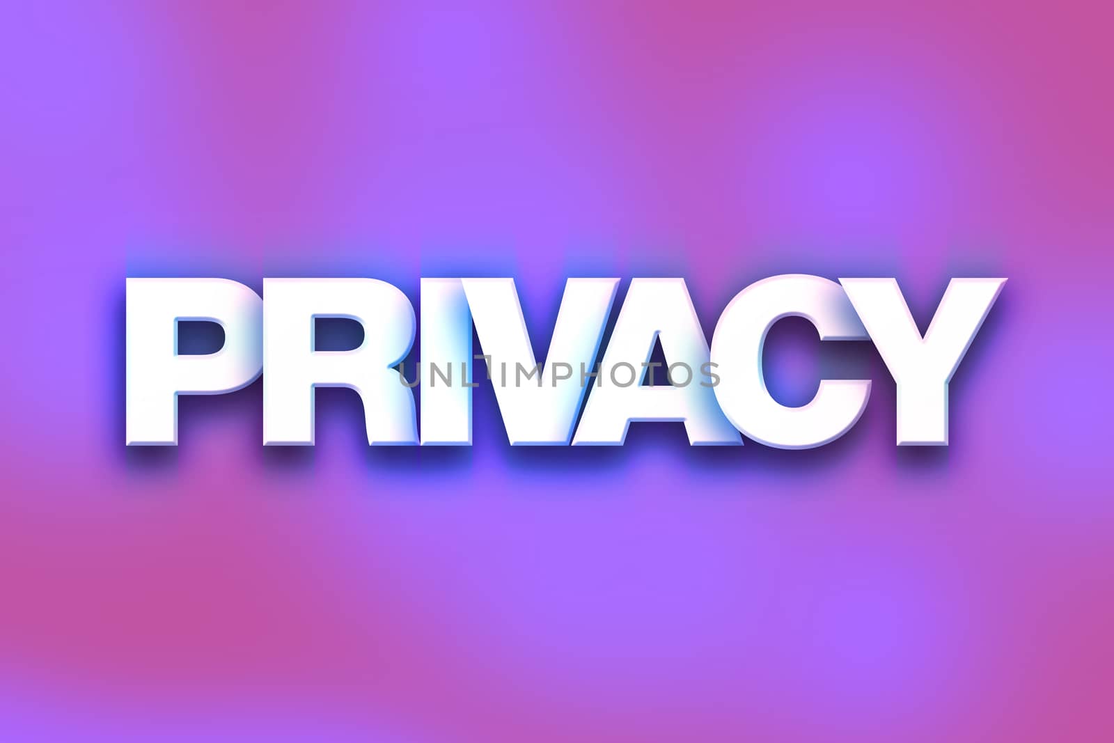 Privacy Concept Colorful Word Art by enterlinedesign