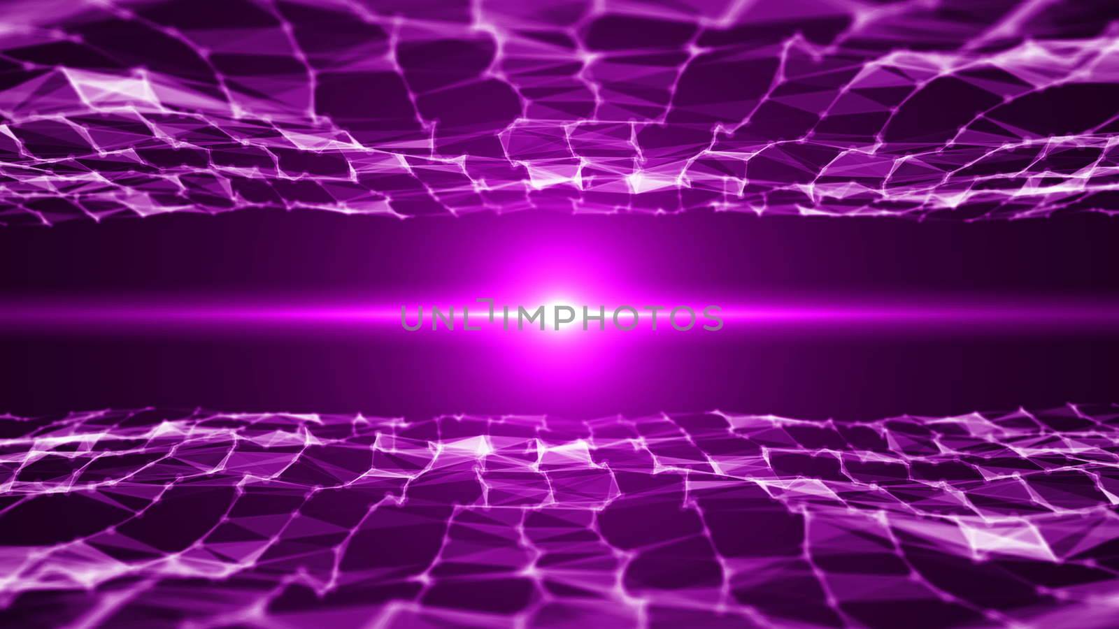 Abstract background with triangles and flares by nolimit046