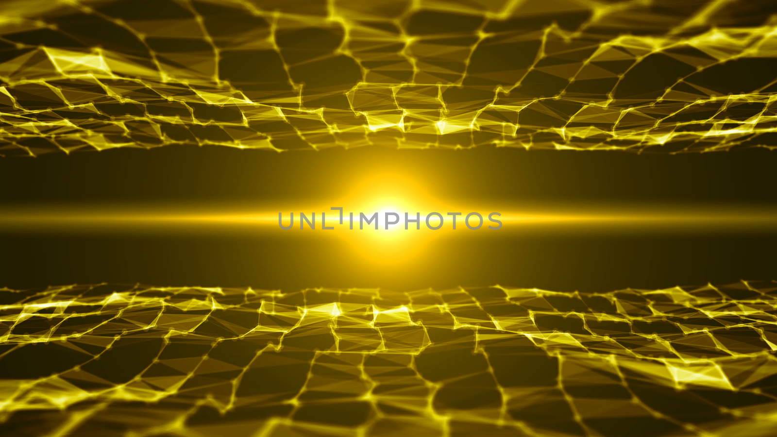 Abstract background with triangles and flares by nolimit046