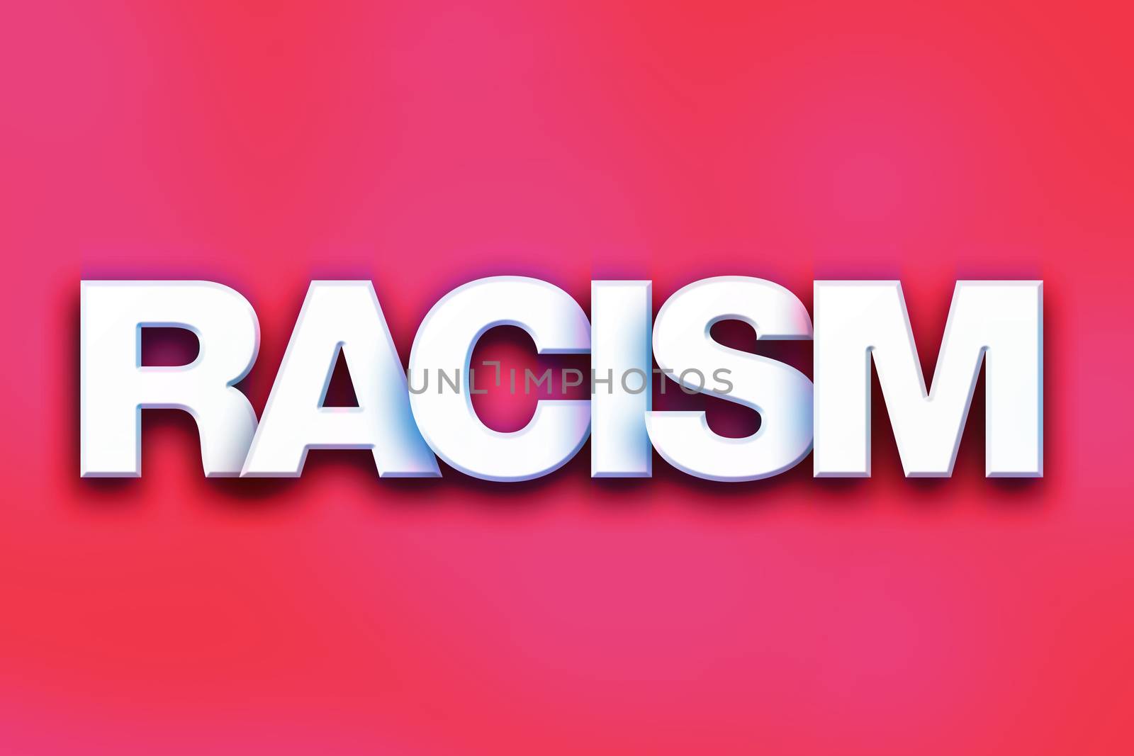 Racism Concept Colorful Word Art by enterlinedesign