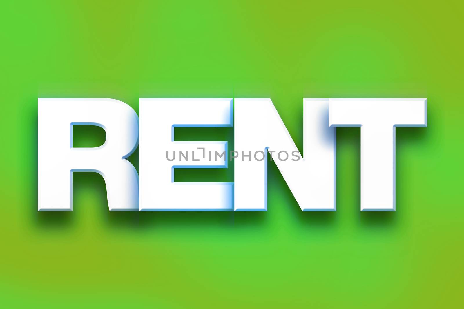 Rent Concept Colorful Word Art by enterlinedesign