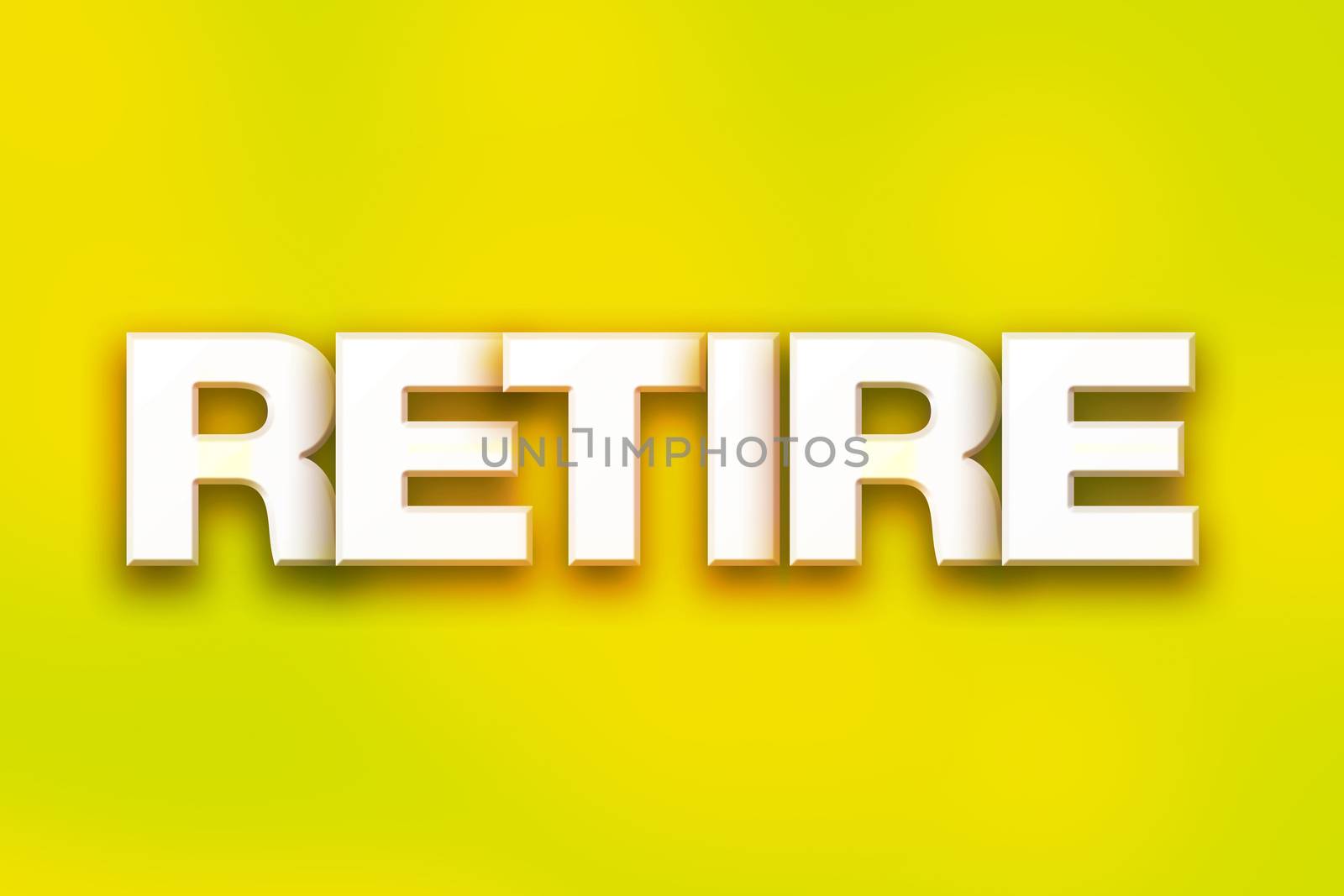 Retire Concept Colorful Word Art by enterlinedesign