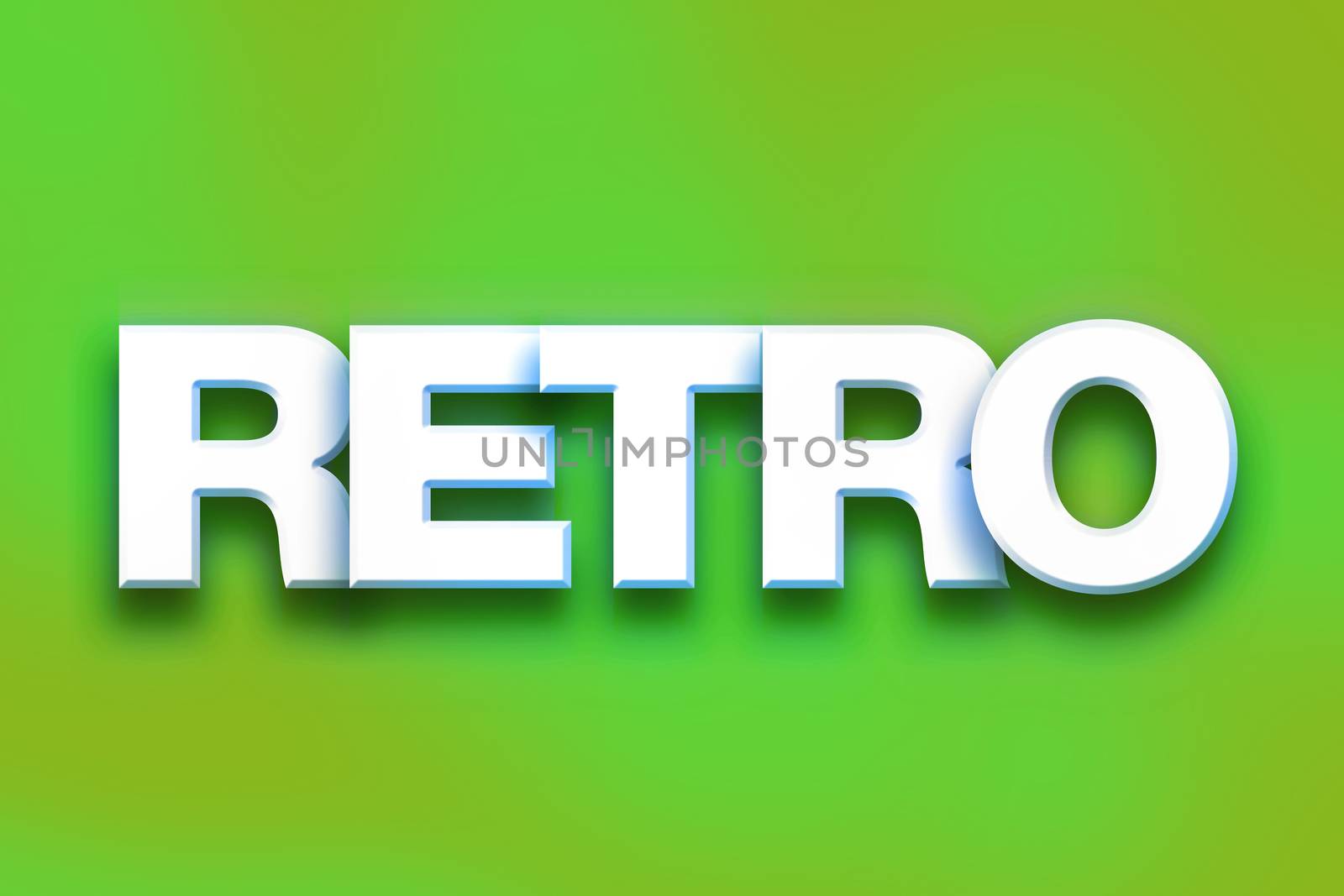 Retro Concept Colorful Word Art by enterlinedesign