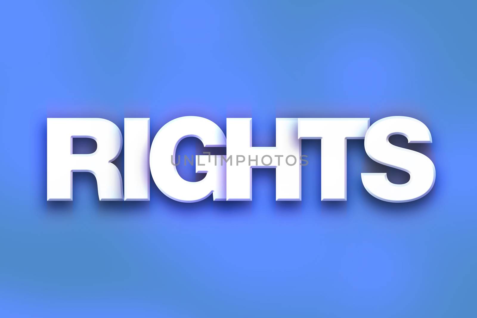 Rights Concept Colorful Word Art by enterlinedesign