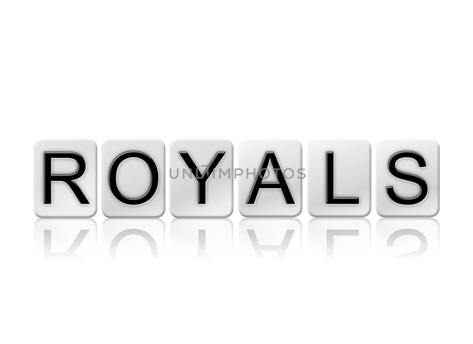 Royals Isolated Tiled Letters Concept and Theme by enterlinedesign