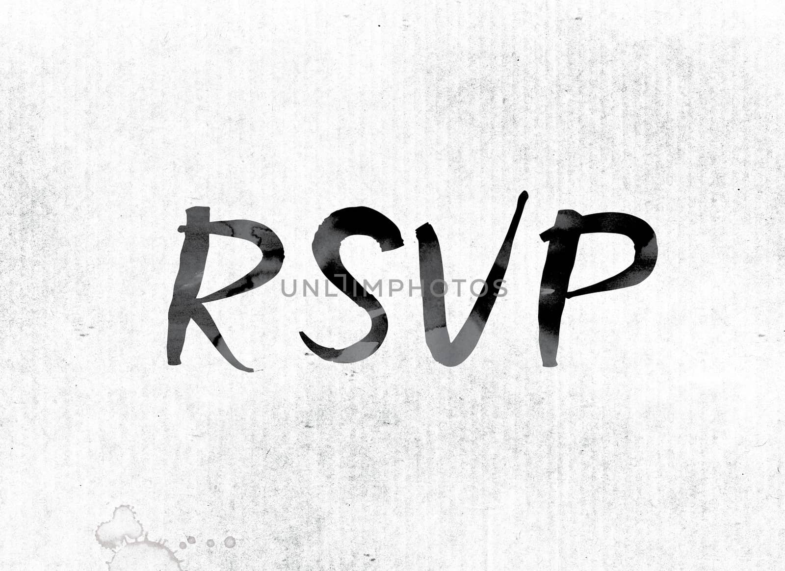 RSVP Concept Painted in Ink by enterlinedesign