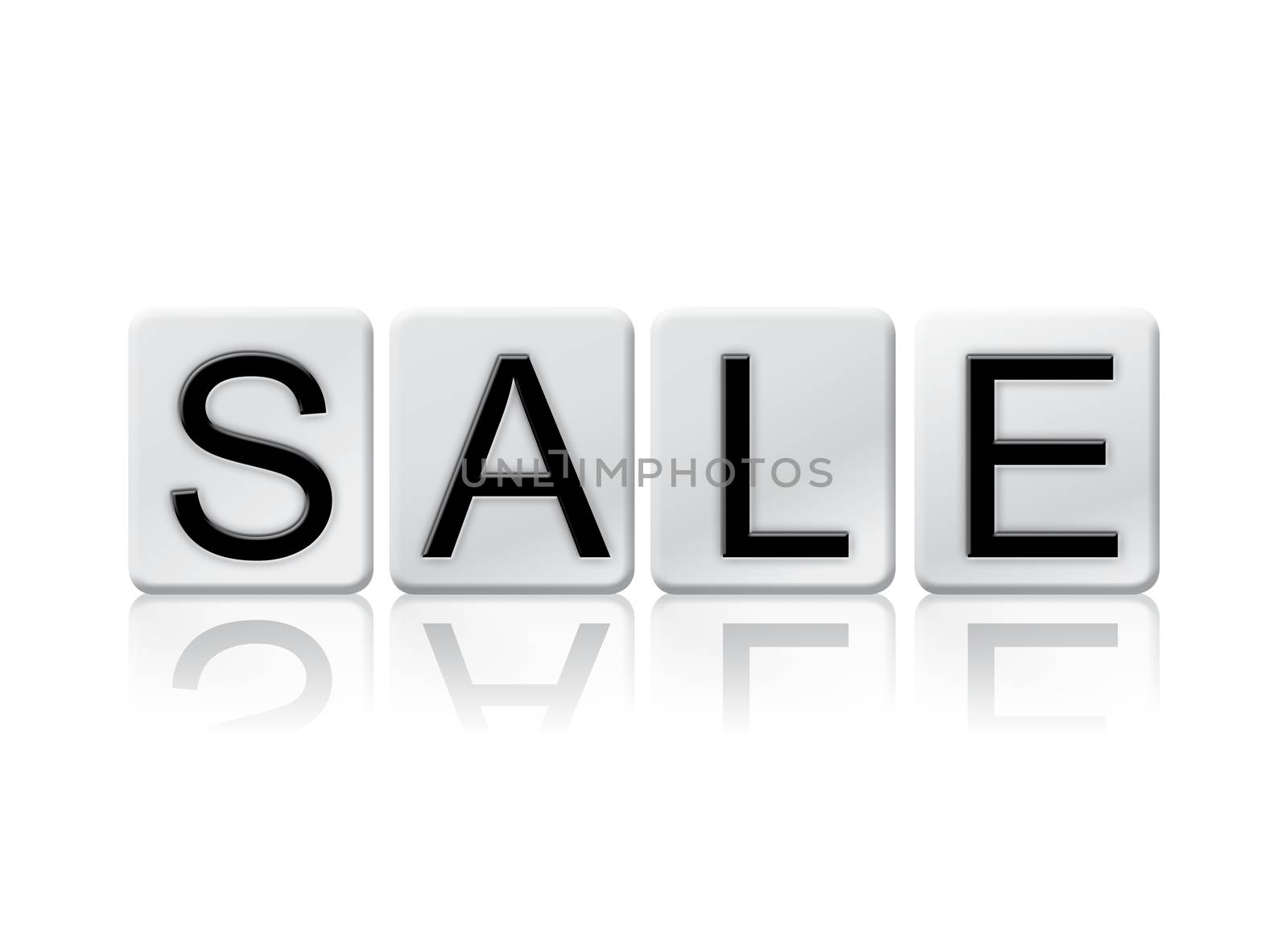 Sale Isolated Tiled Letters Concept and Theme by enterlinedesign