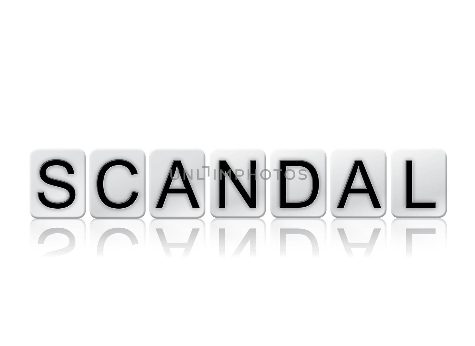 Scandal Isolated Tiled Letters Concept and Theme by enterlinedesign