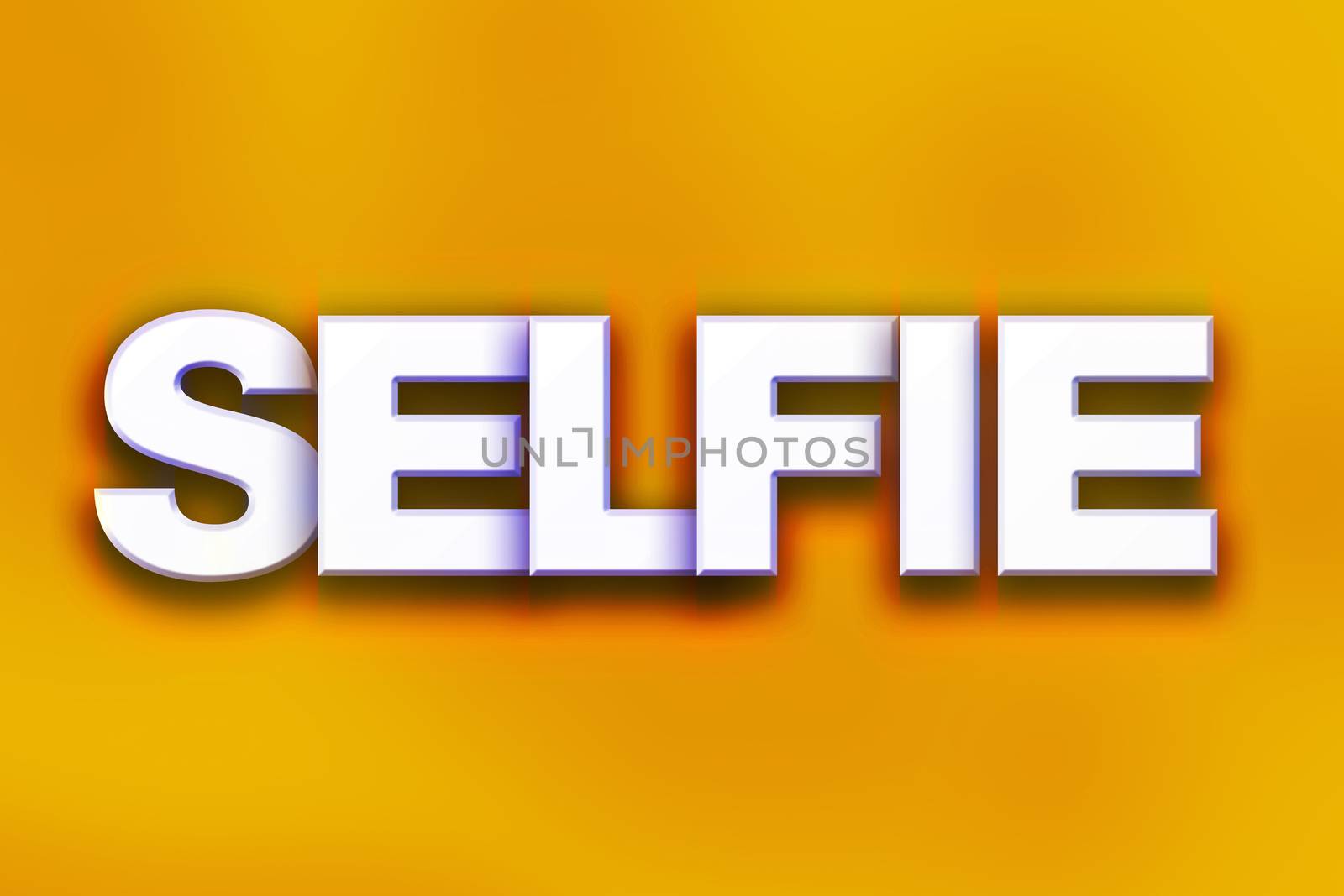 Selfie Concept Colorful Word Art by enterlinedesign