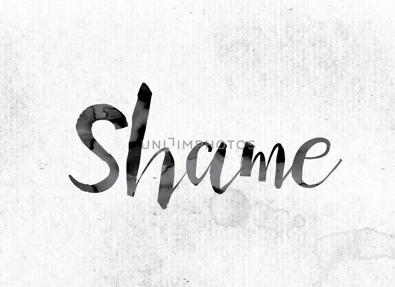 Shame Concept Painted in Ink by enterlinedesign