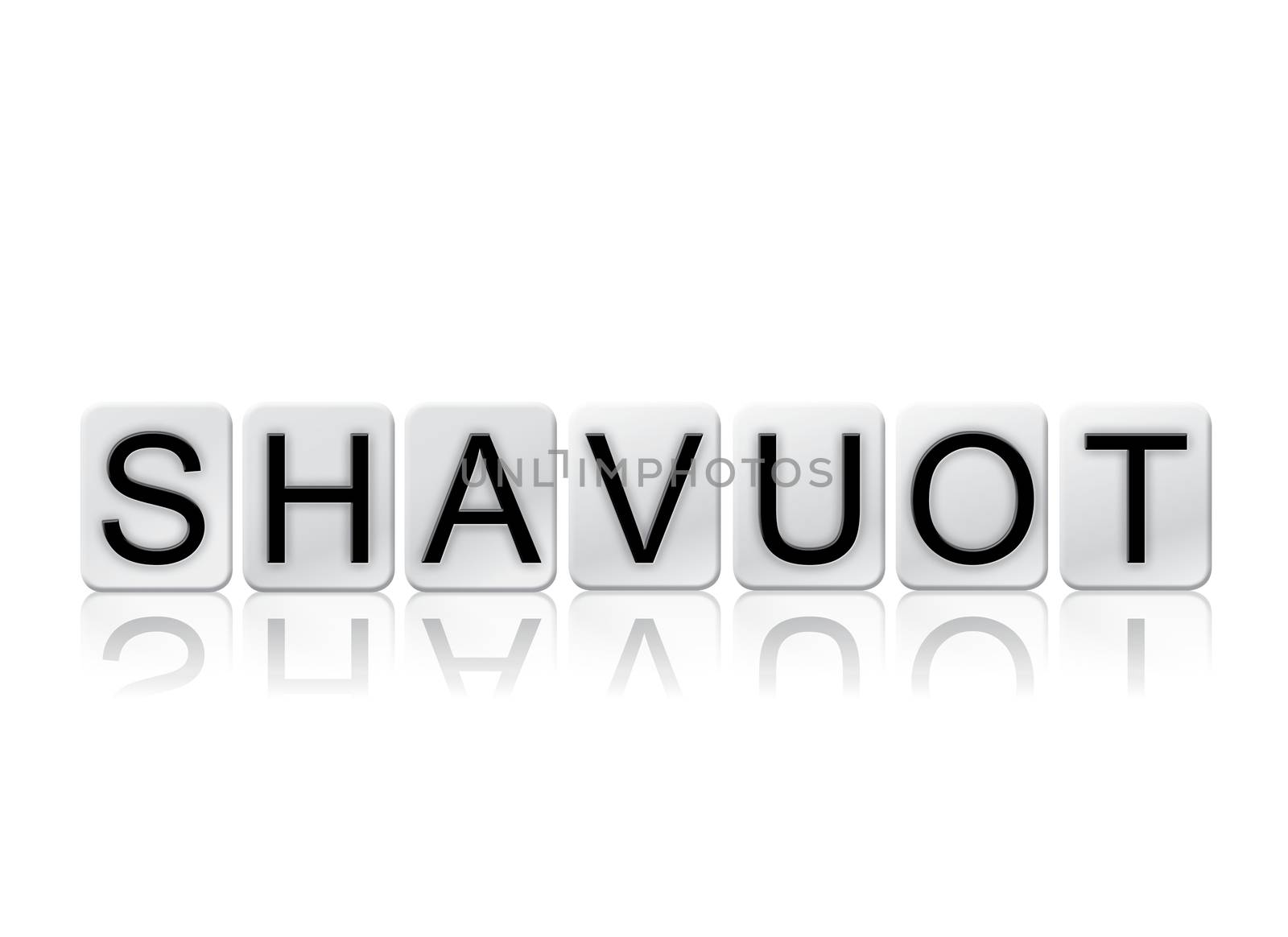 Shavuot Isolated Tiled Letters Concept and Theme by enterlinedesign