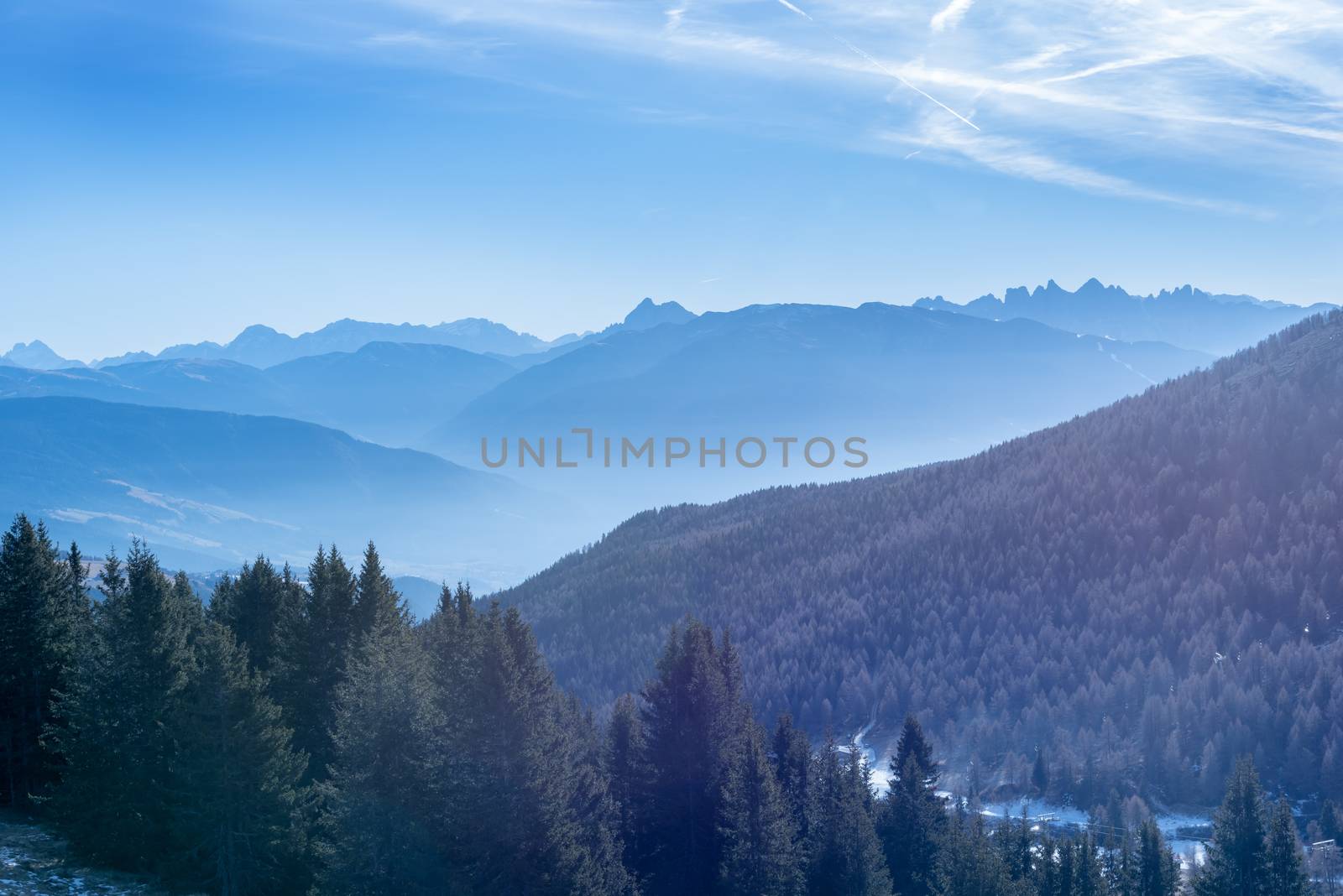 mountain landscape located in South Tyrol in Italy