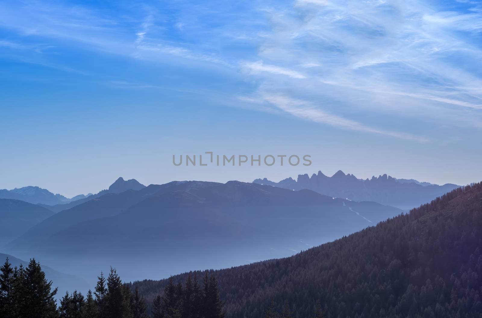mountain landscape located in South Tyrol in Italy