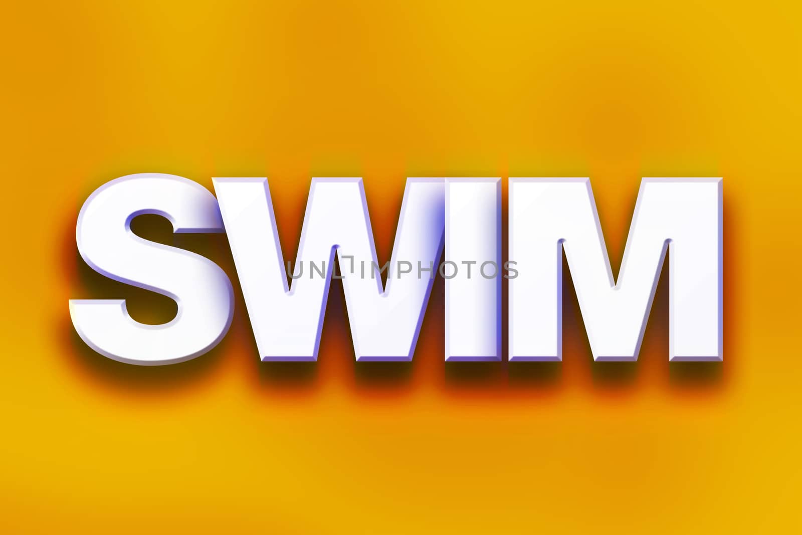 Swim Concept Colorful Word Art by enterlinedesign