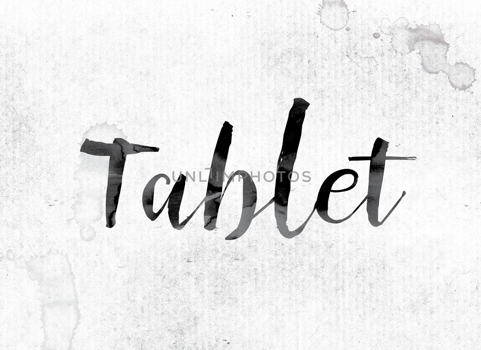 Tablet Concept Painted in Ink by enterlinedesign