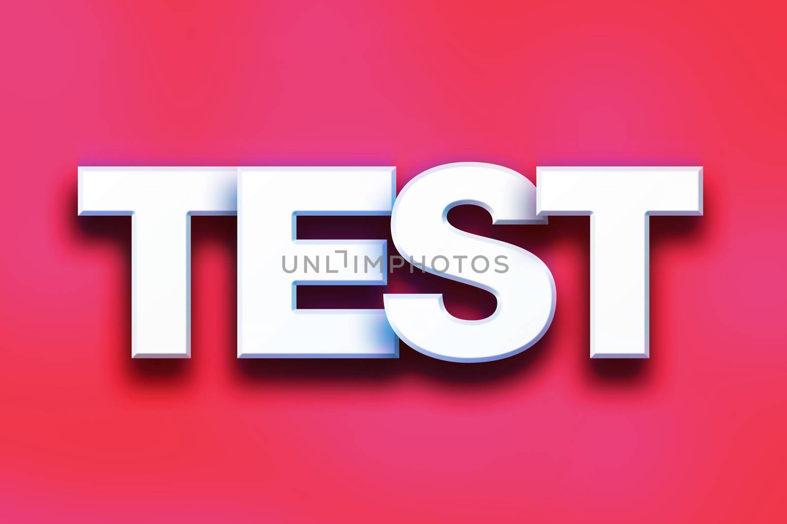 Test Concept Colorful Word Art by enterlinedesign