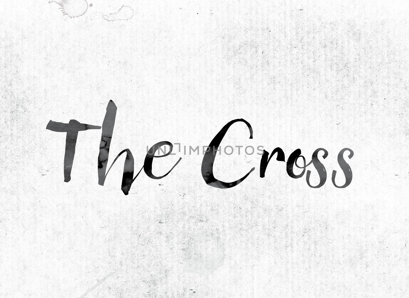 The Cross Concept Painted in Ink by enterlinedesign