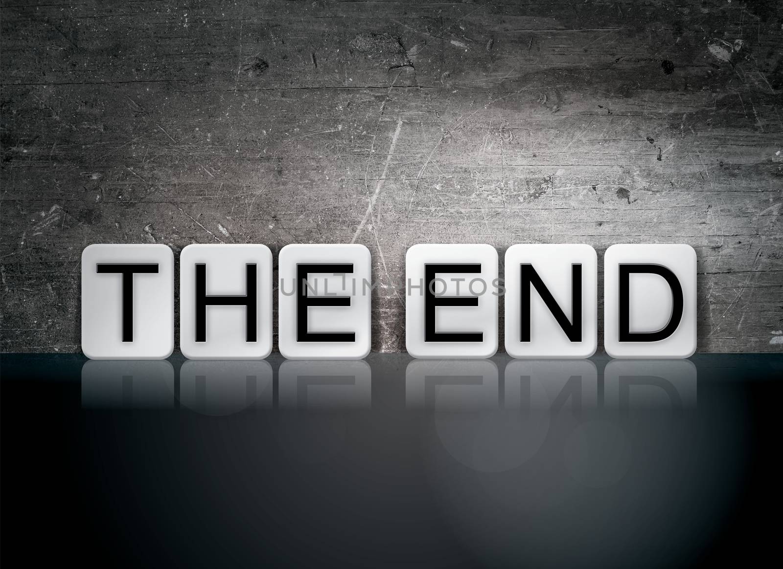 The End Tiled Letters Concept and Theme by enterlinedesign