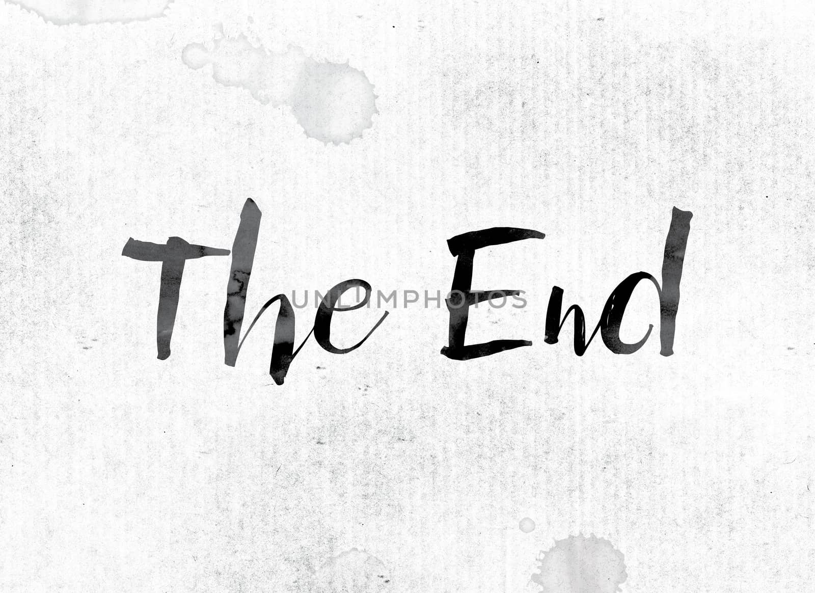 The End Concept Painted in Ink by enterlinedesign