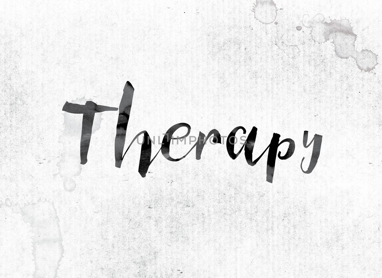 Therapy Concept Painted in Ink by enterlinedesign