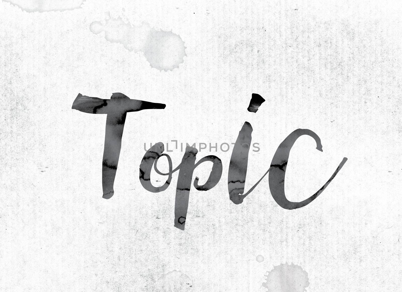 Topic Concept Painted in Ink by enterlinedesign