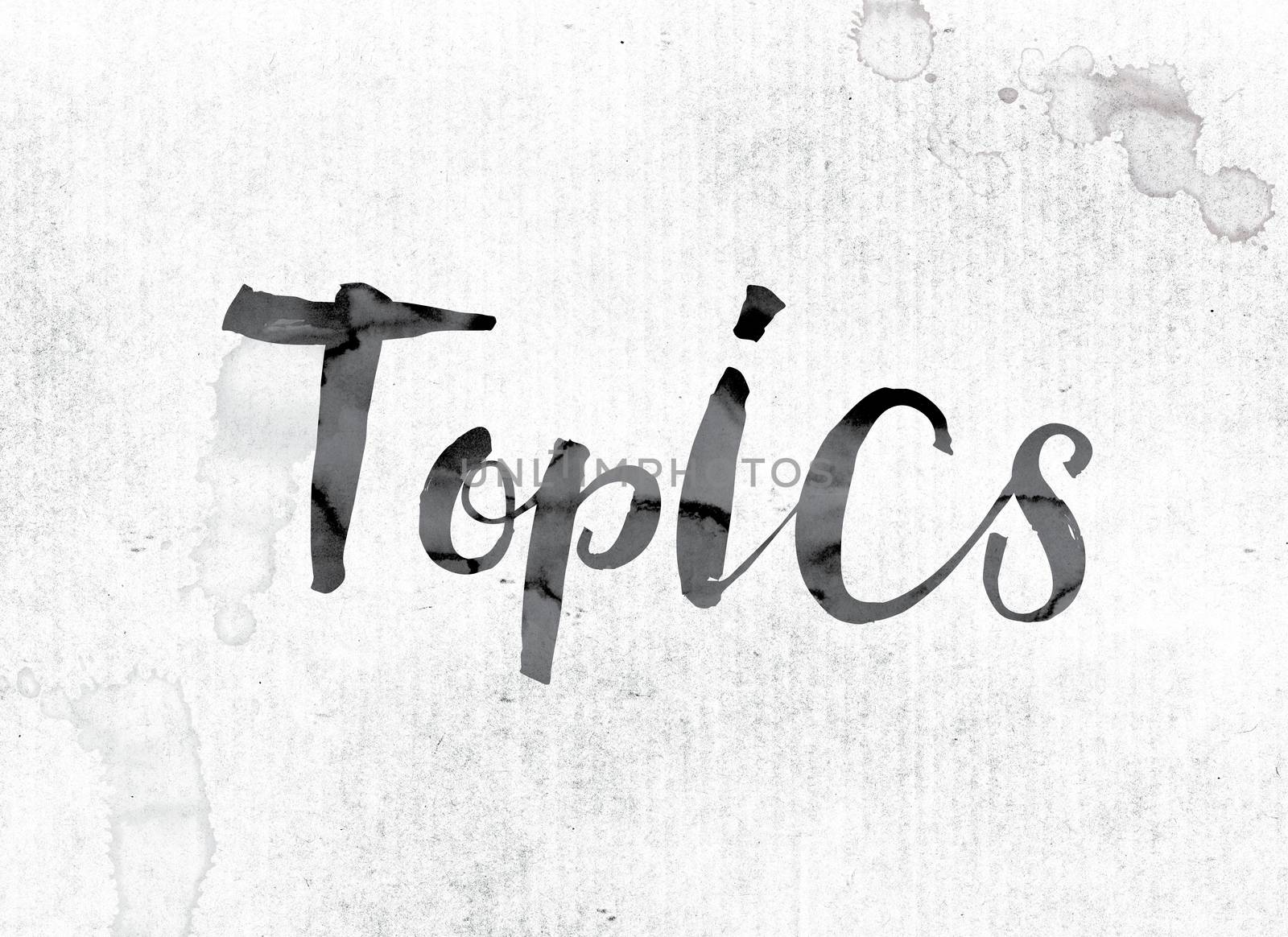 Topics Concept Painted in Ink by enterlinedesign