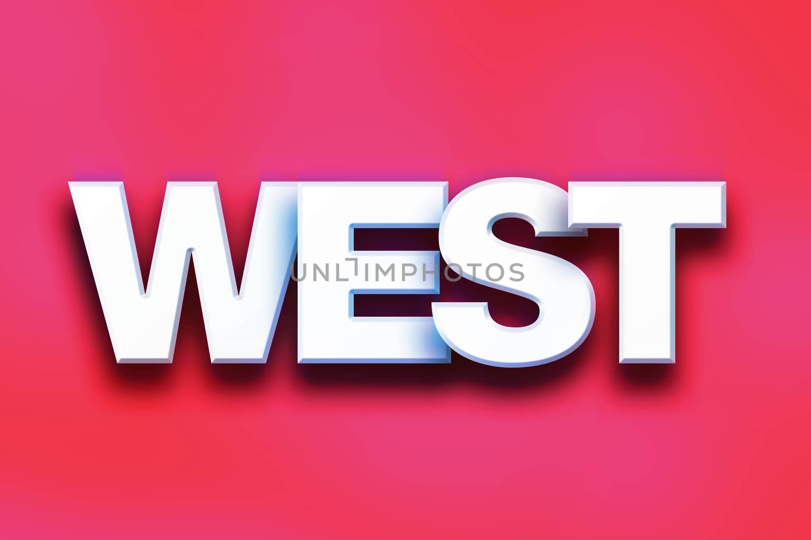 West Concept Colorful Word Art by enterlinedesign