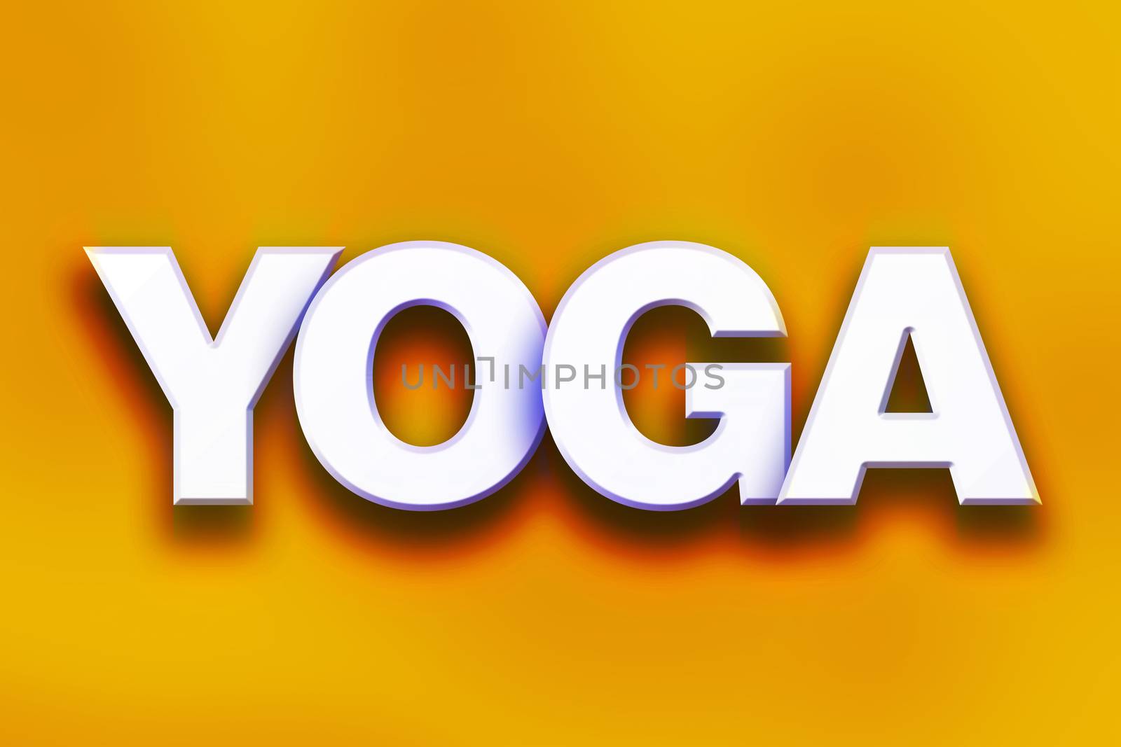 Yoga Concept Colorful Word Art by enterlinedesign