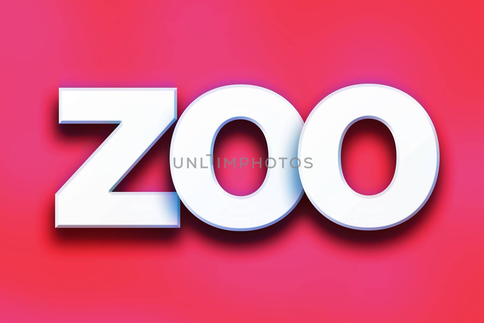 Zoo Concept Colorful Word Art by enterlinedesign