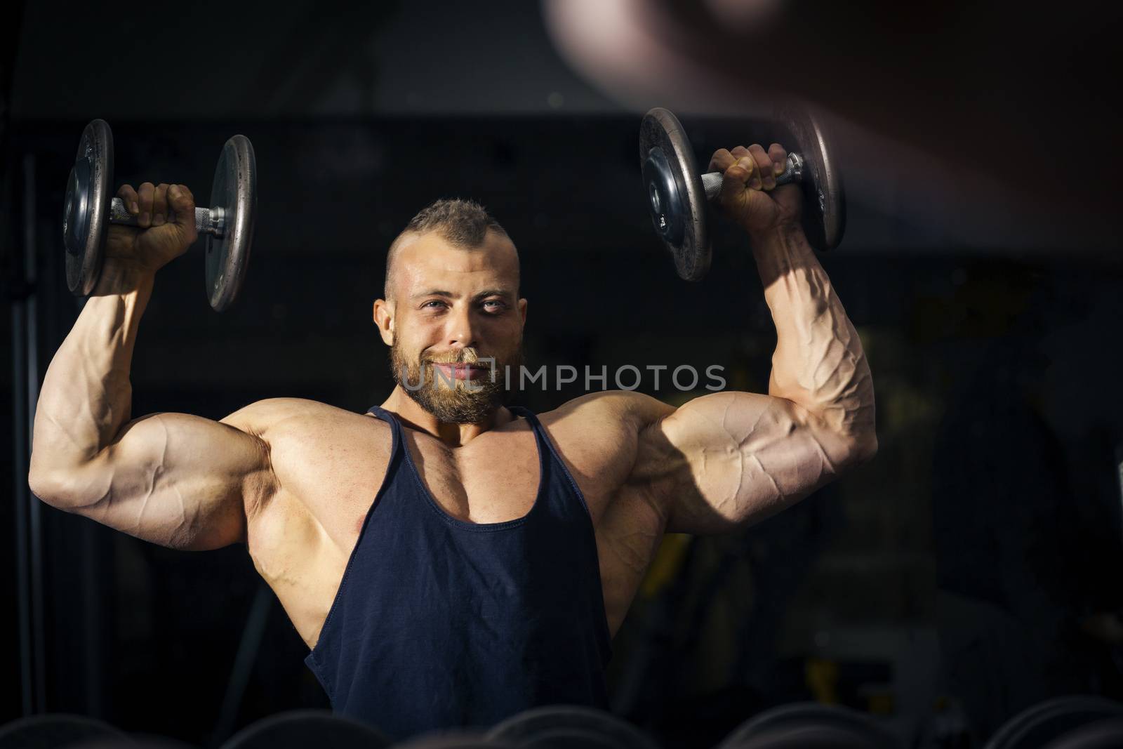 a strong male bodybuilder by magann