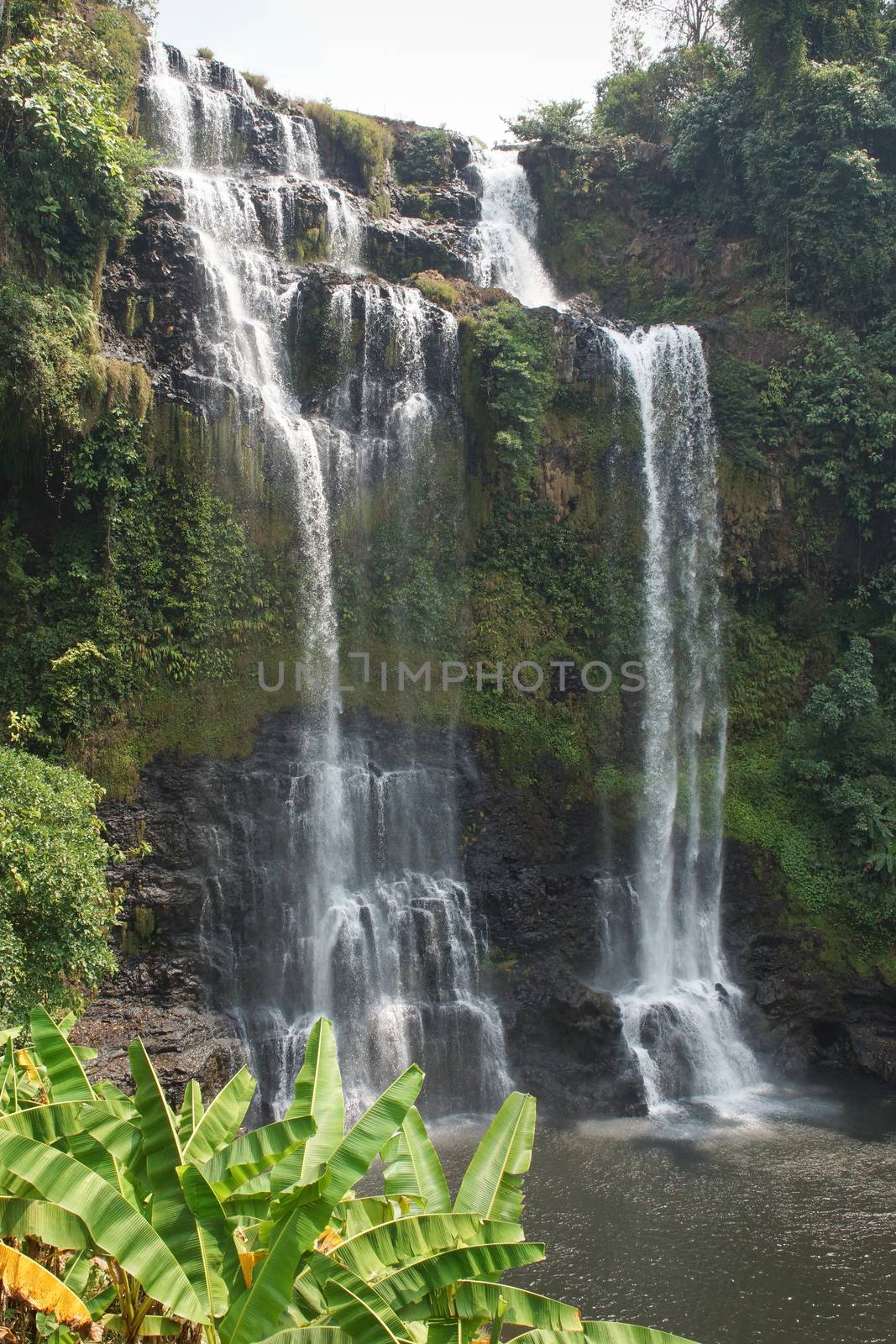 Tad Gneuang Waterfall, Laos, Asia by alfotokunst