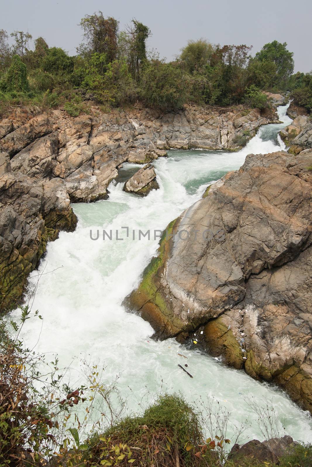 Li Phi Waterfalls, Don Khone Island, Laos Asia