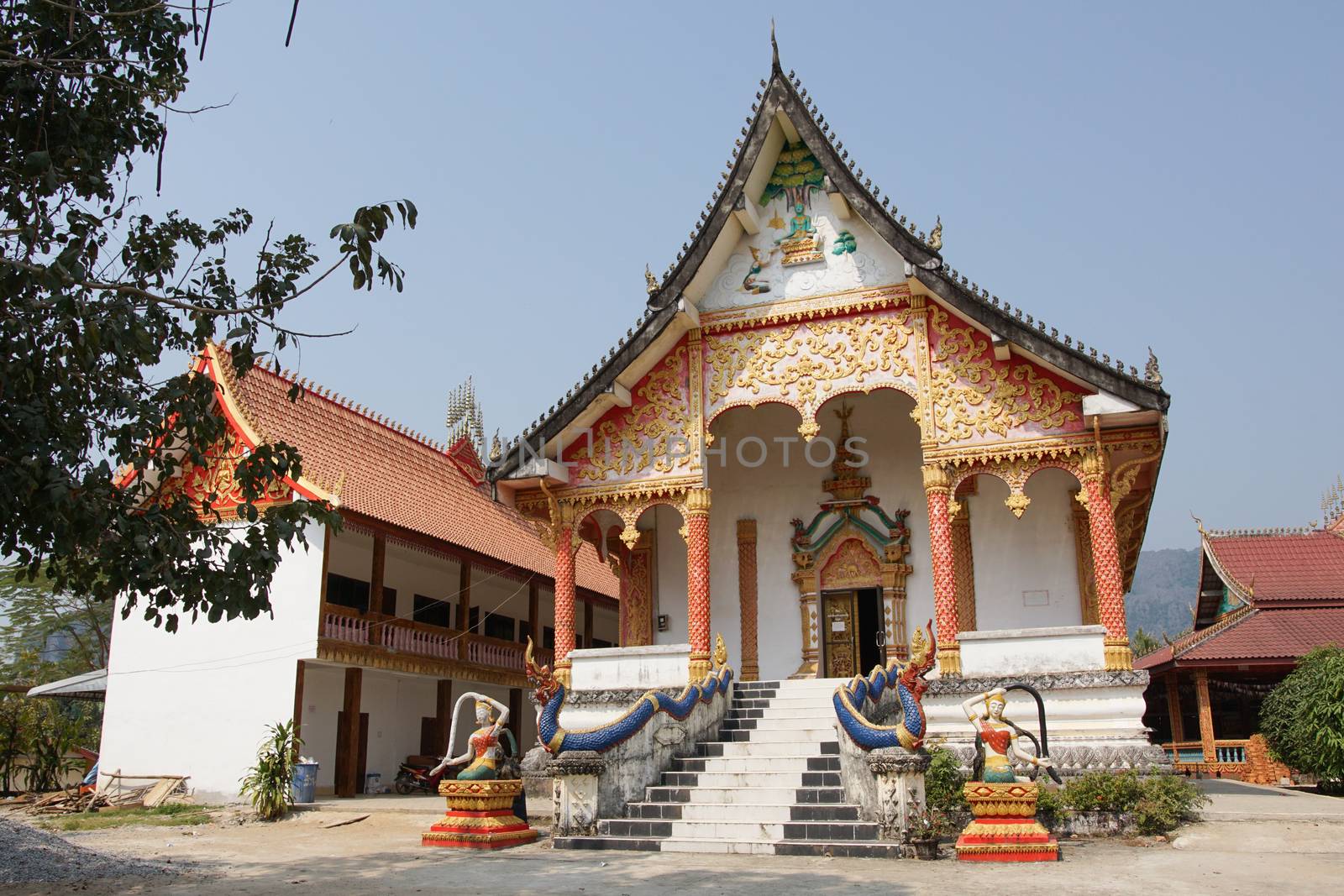 Wat That, Vang Vieng, Laos, Asia