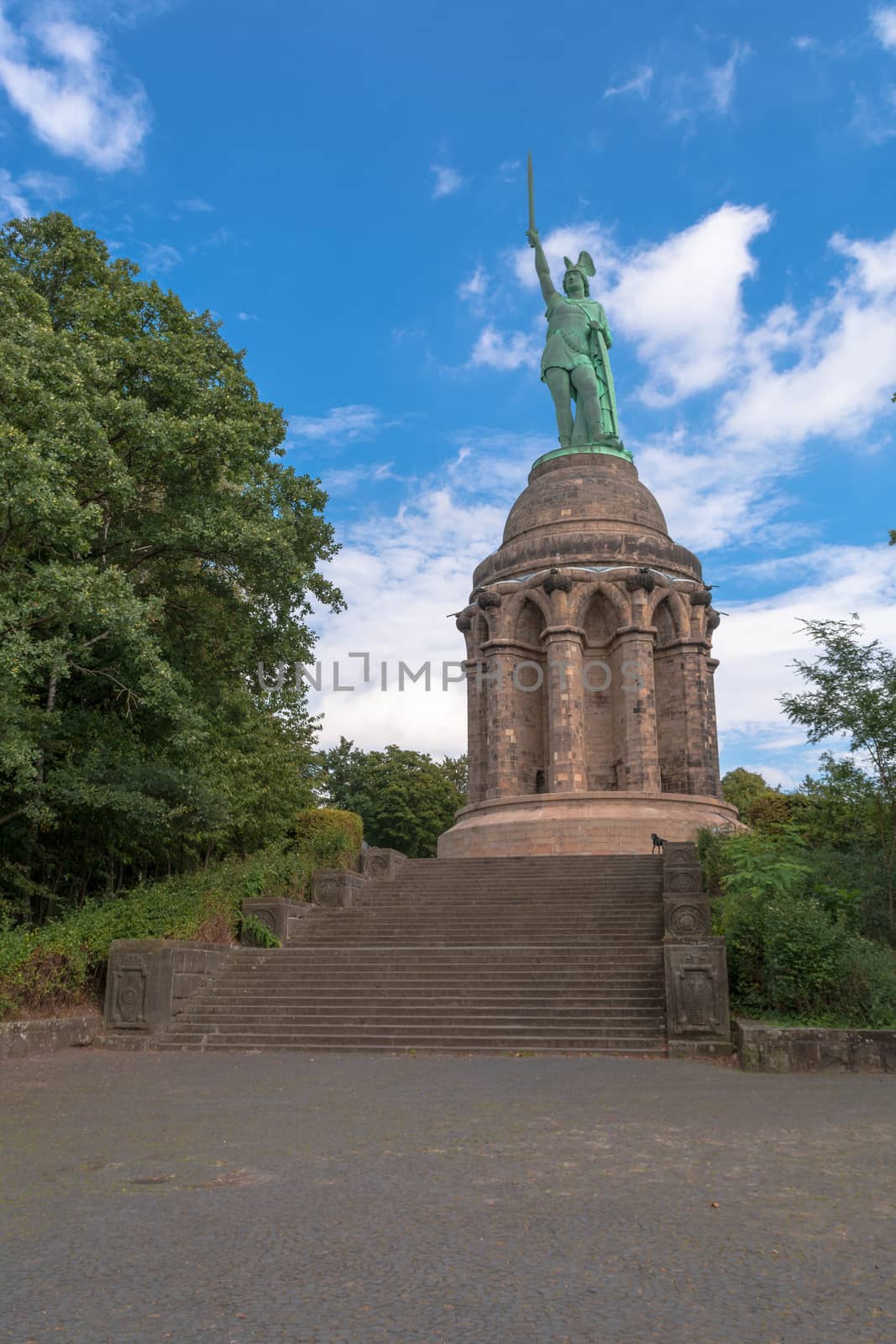 Statue of Cheruscan Arminius in the Teutoburg Forest near the city of Detmold, Germany.