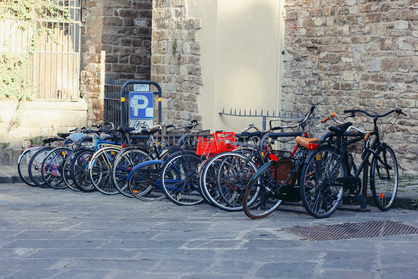 Bicycle parking in Florence by sermax55