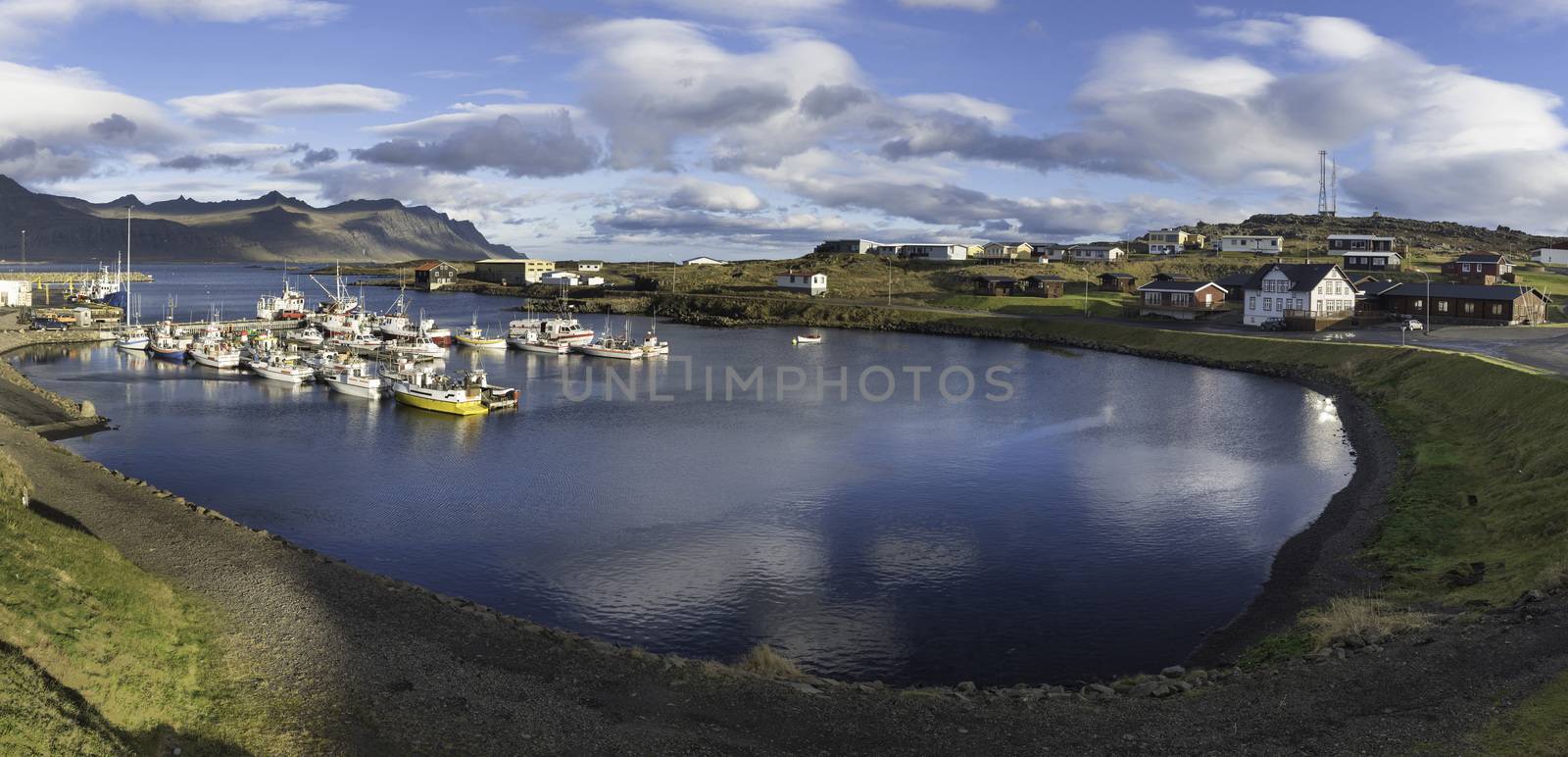 ICELAND : Djupivogur is a small town and harbor in the eastern fjords, which was a tiny port with a Danish colonial trading base.