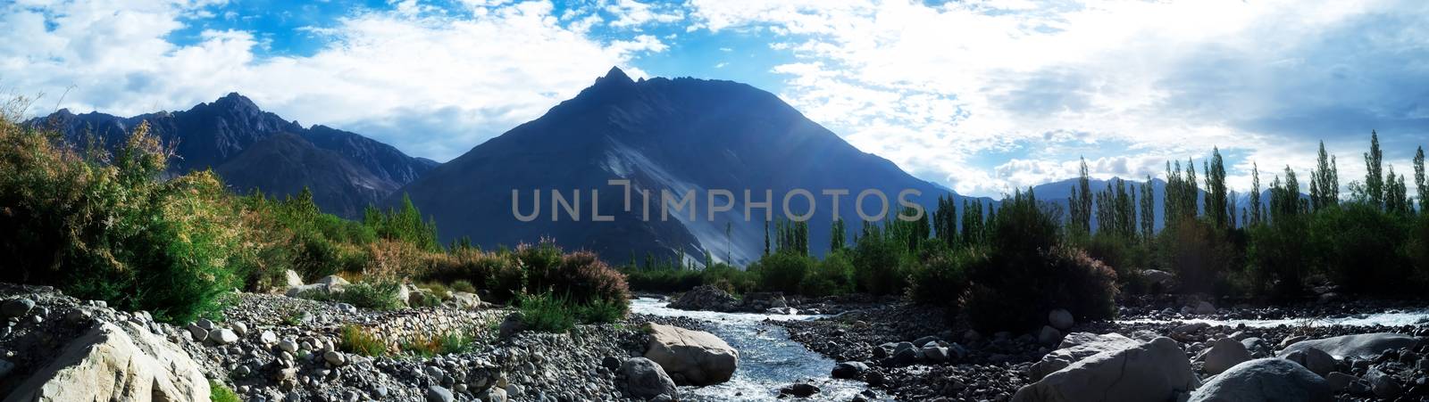 Natural landscape in Nubra valley, Leh Ladakh, Jammu and Kashmir, India